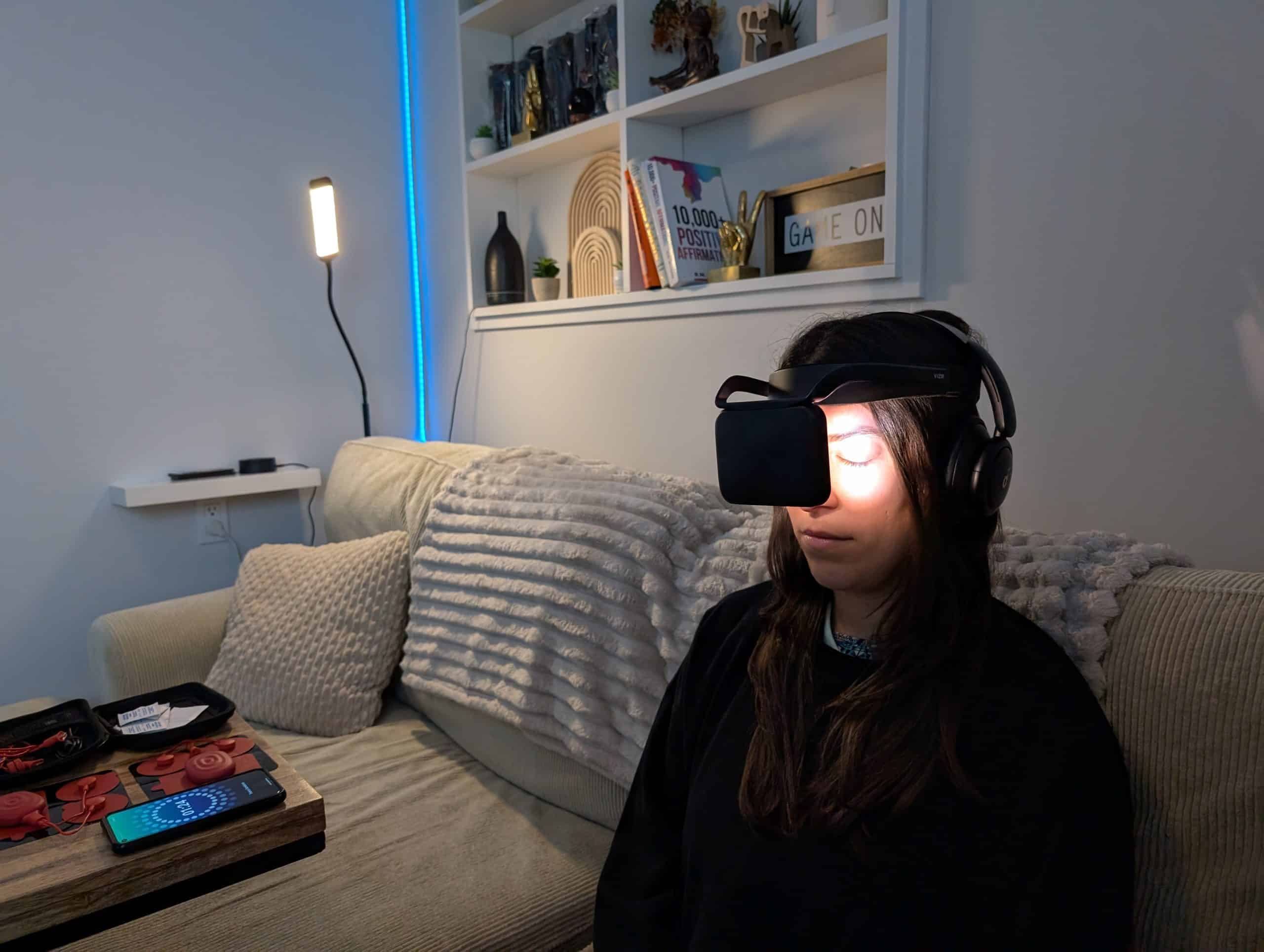 Experiencing The Neurovizr at Scott Shaheen's Personal Training Recovery Den